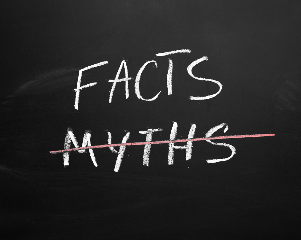 Comparison graphic showing myths vs facts for pure hydrogen therapy