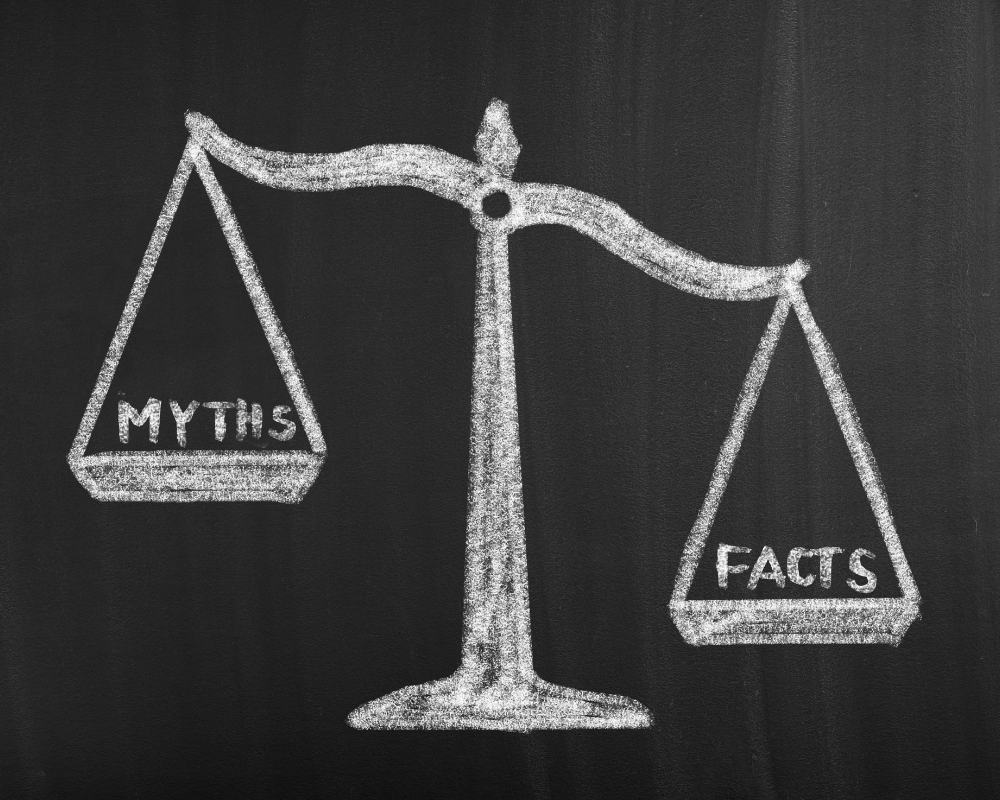 Comparison graphic showing myths vs facts for oxyhydrogen or Brown's gas.