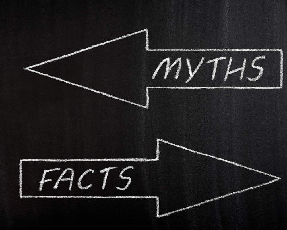 Comparison graphic showing myths vs facts for Hydrogen Mixed with Air systems.